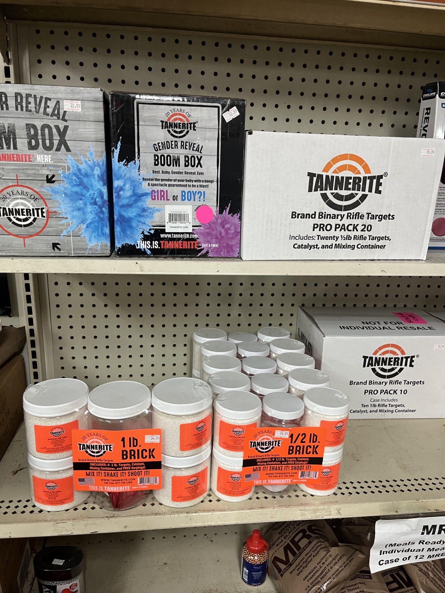 Tannerite and shooting supplies