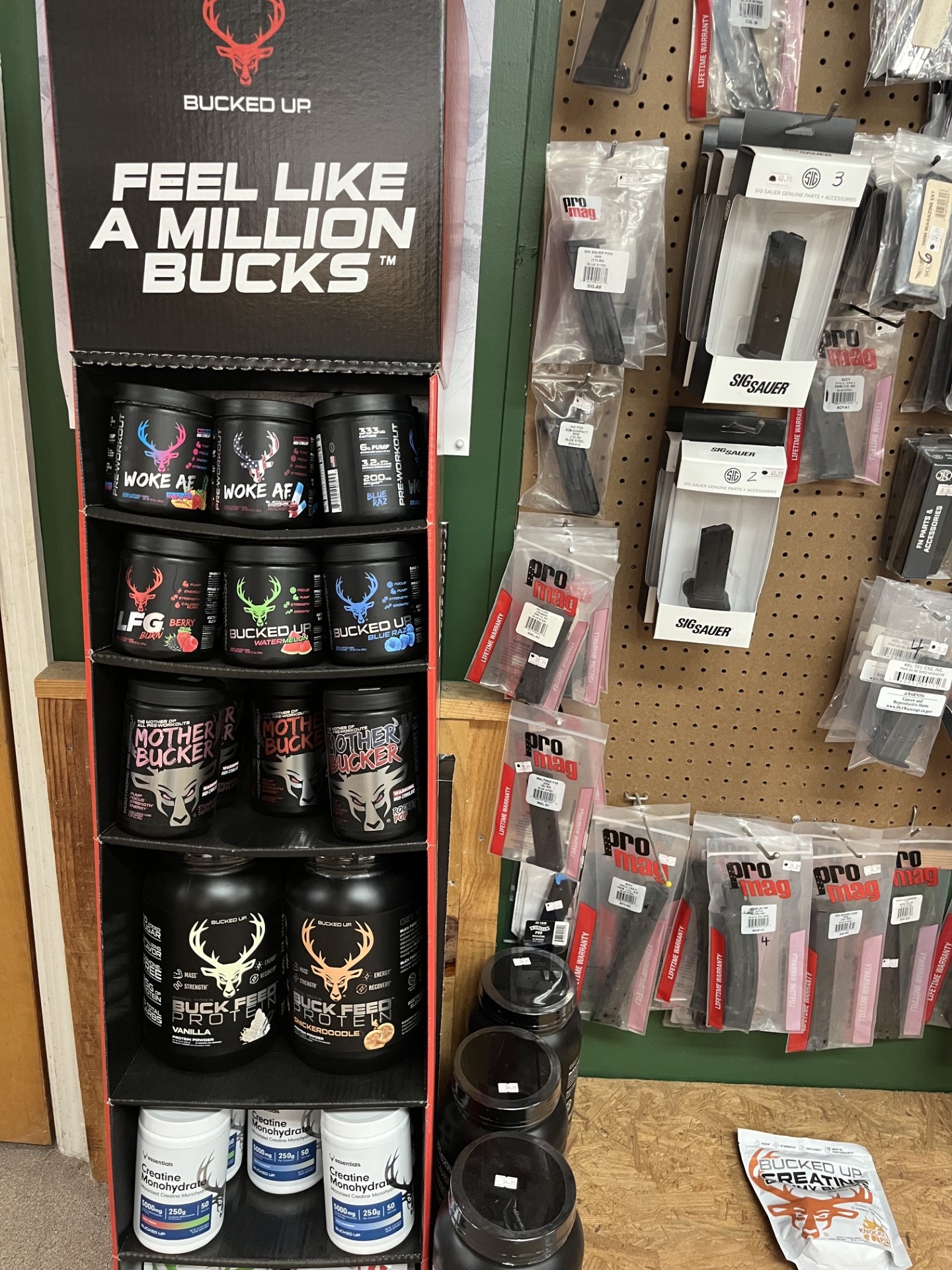 Range guidelines and shooting targets display
